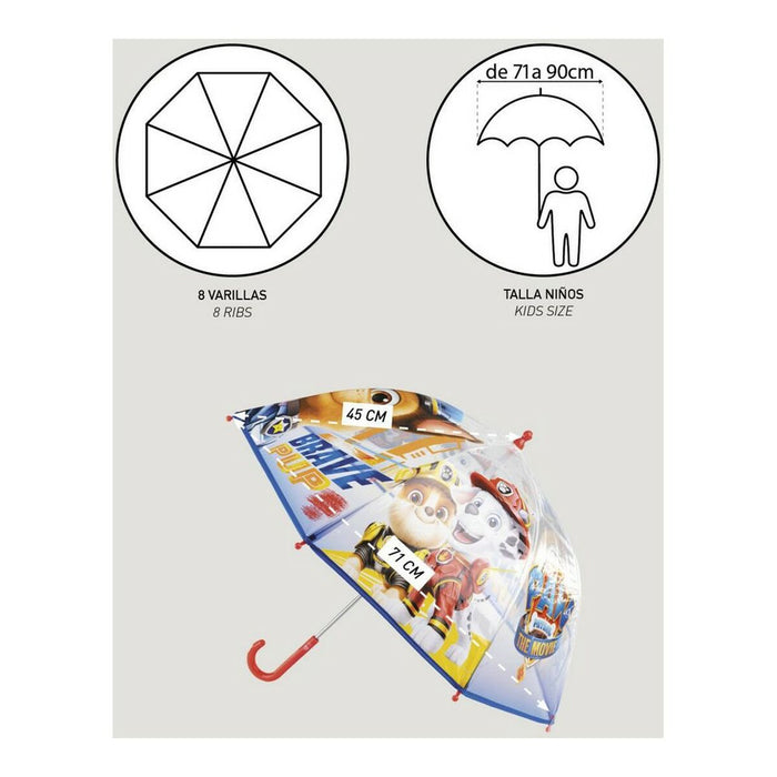 Umbrelă The Paw Patrol Albastru (Ø 71 cm)