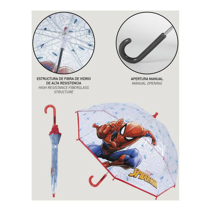 Umbrelă Spiderman 2400000615 Albastru (Ø 71 cm)