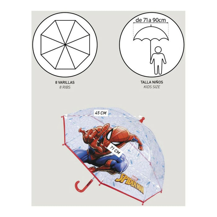 Umbrelă Spiderman 2400000615 Albastru (Ø 71 cm)