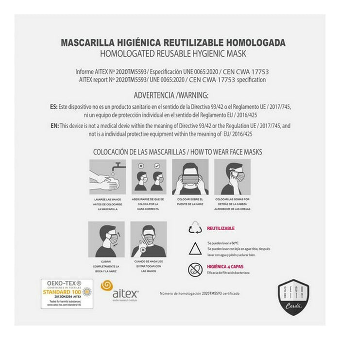 Mască facială igienică Minnie Mouse + 11 Ani Roșu