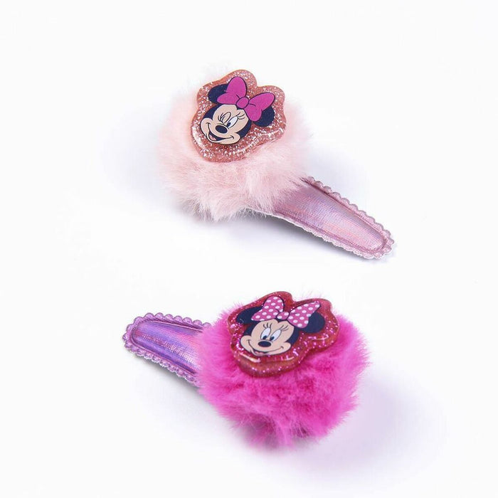 Accesorii pentru Păr Minnie Mouse Roz (8 pcs)