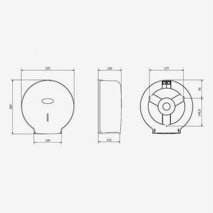 Suport pentru Role de Hârtie Igienică Tork 28,3 x 12 cm Alb ABS Plastic