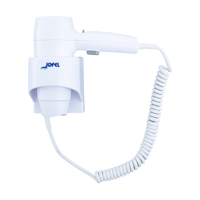 Uscător de Păr Jofel Suport de Perete Alb 1200 W