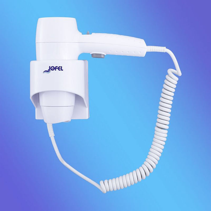Uscător de Păr Jofel Suport de Perete Alb 1200 W