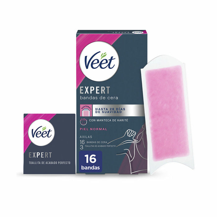 Benzi Epilatoare pentru Corp Veet Expert Axile (16 Unități)