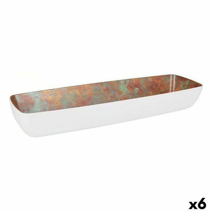 Castron Viejo Valle Alb Melamina 53 x 16,2 x 7,5 cm (6 Unități)
