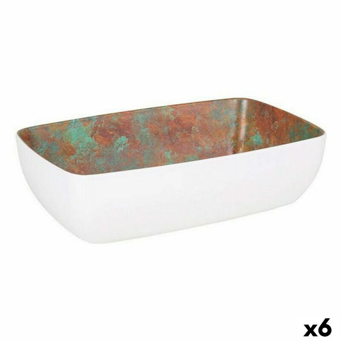 Castron Viejo Valle Alb Melamina 26,5 x 16,2 x 7,5 cm (6 Unități)