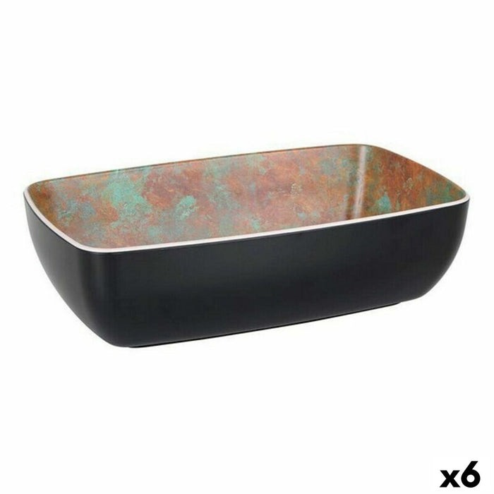 Castron Viejo Valle 165936 Negru Melamina 26,5 x 16,2 x 7,5 cm (6 Unități)