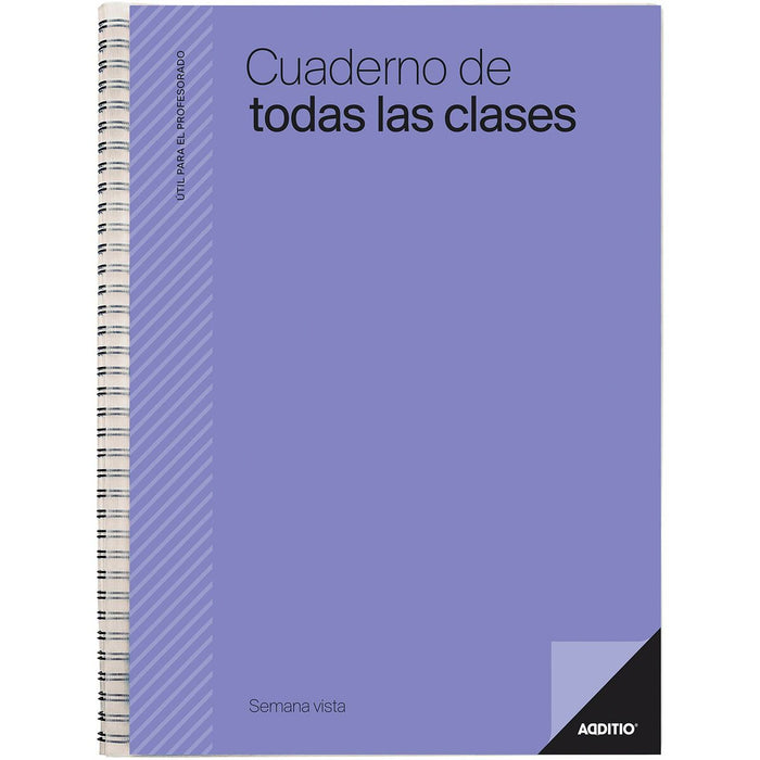 Agendă Additio Profesor Notebook Multicolor A4 22,5 x 31 cm