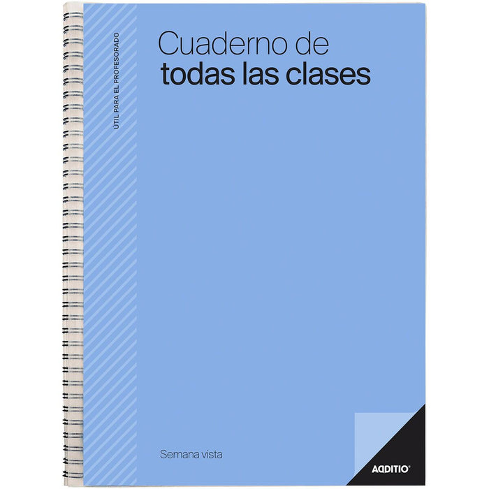 Agendă Additio Profesor Notebook Multicolor A4 22,5 x 31 cm