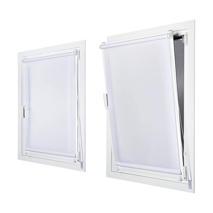 Stor/rulou de fereastră Stor Planet Clip&Fix Night&Day Alb (150 x 180 cm)