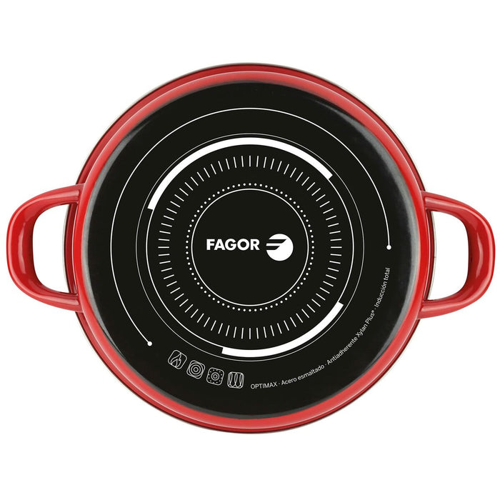 Caserolă FAGOR Optimax Roșu Oțel emailat (Ø 20 x 10 cm)