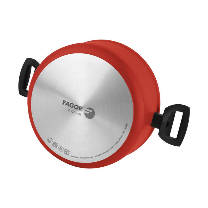 Caserolă FAGOR Roșu Aluminiu (Ø 20 cm)