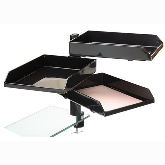 Set de tăvițe pentru organizare Archivo 2000 Rotativ Montaj pe masă Negru Din A4 40,5 x 27 x 38,5 cm