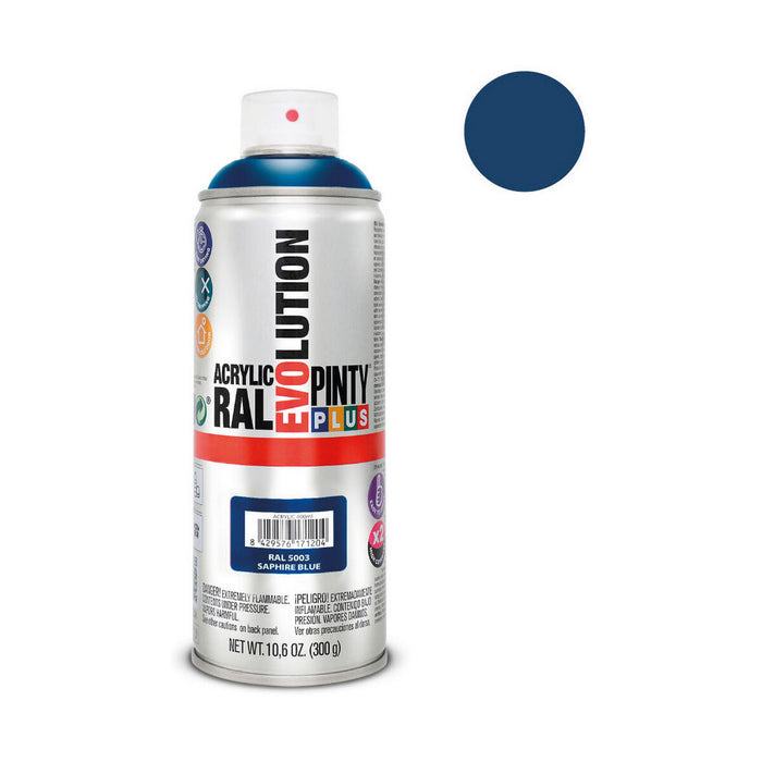 Spray cu vopsea Pintyplus Evolution RAL 5003 400 ml Safir