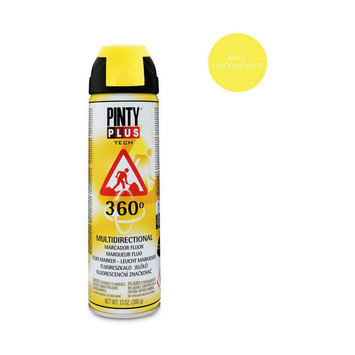 Spray cu vopsea Pintyplus Tech T146 360º Galben 500 ml
