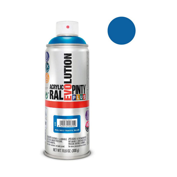 Spray cu vopsea Pintyplus Evolution RAL 5017 400 ml Traffic Blue