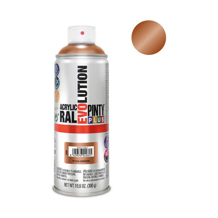 Spray cu vopsea Pintyplus Evolution P152 400 ml Cupru