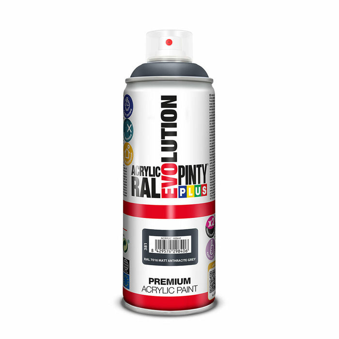 Spray cu vopsea Pintyplus Evolution RAL 7016 Antracit 400 ml Mat