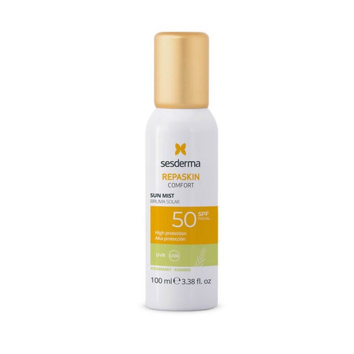 Spray de protecție solară pentru față Sesderma Repaskin Confort, cu rozmarin, SPF 50, 100 ml