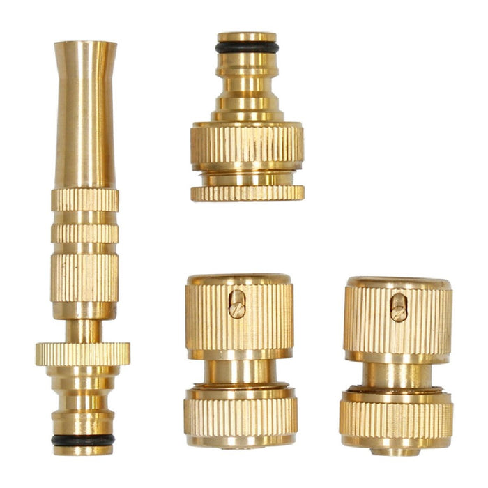 Montaj Ferrestock 3/4" H 3/4" - M 1/2" Alamă Furtun 13 mm (4 Piese)