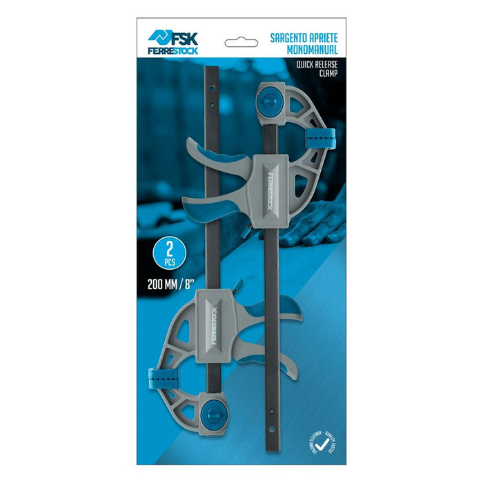 Clemă cu o mână Ferrestock 8"/200 mm (2 pcs)