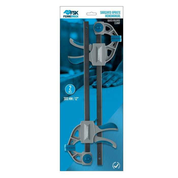 Clemă cu o mână Ferrestock Oțel Plastic (2 pcs)