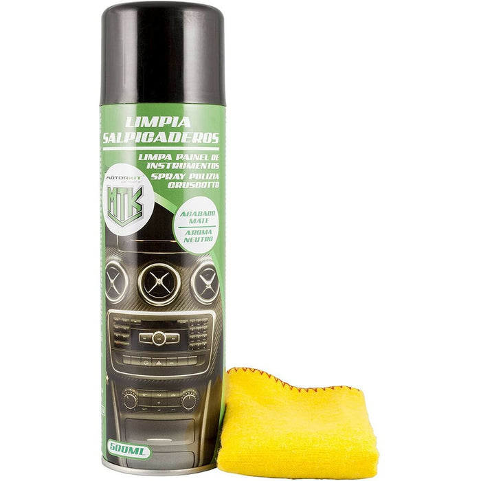 Soluție de curățat tabloul de bord Motorkit LIM10316 Spray Finisaj mat 500 ml 2 Piese