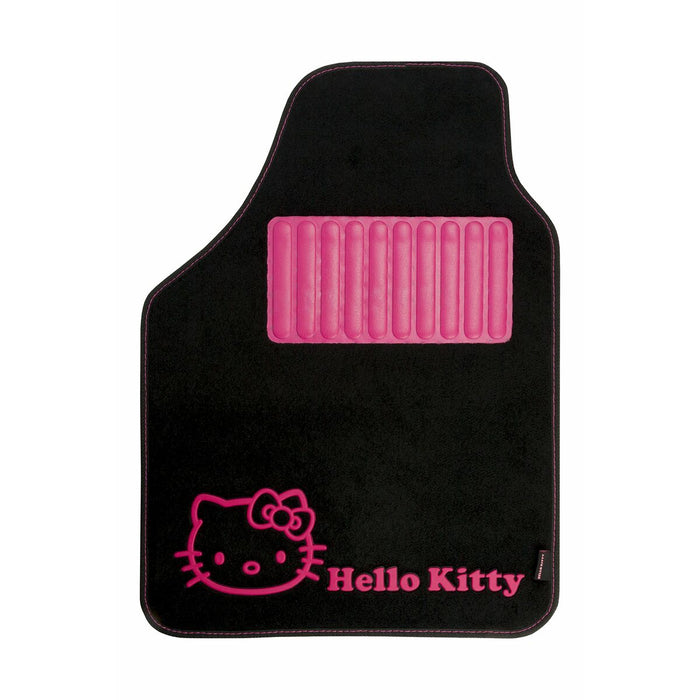 Set de covoraș pentru podea auto Hello Kitty Negru Roz (4 pcs)