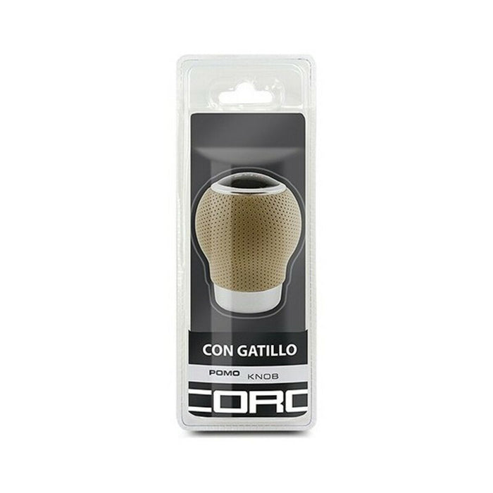 Buton manetă schimbător BC Corona POM30167 Piele cu declanșator Bej (27 mm)
