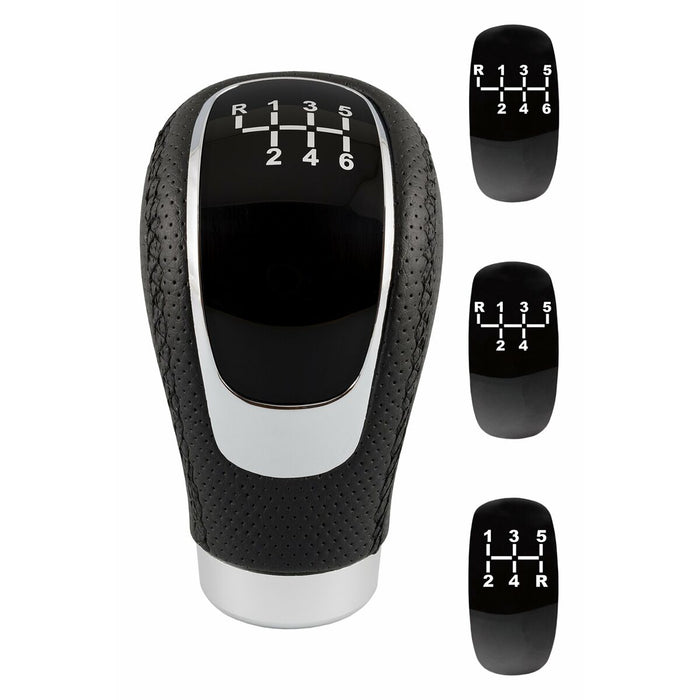 Buton manetă schimbător BC Corona POM30152 Lung Negru Piele