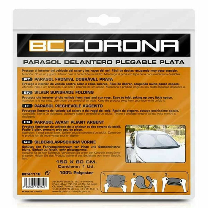 Umbreală de soare INT41116 Argintiu 150 x 80 cm