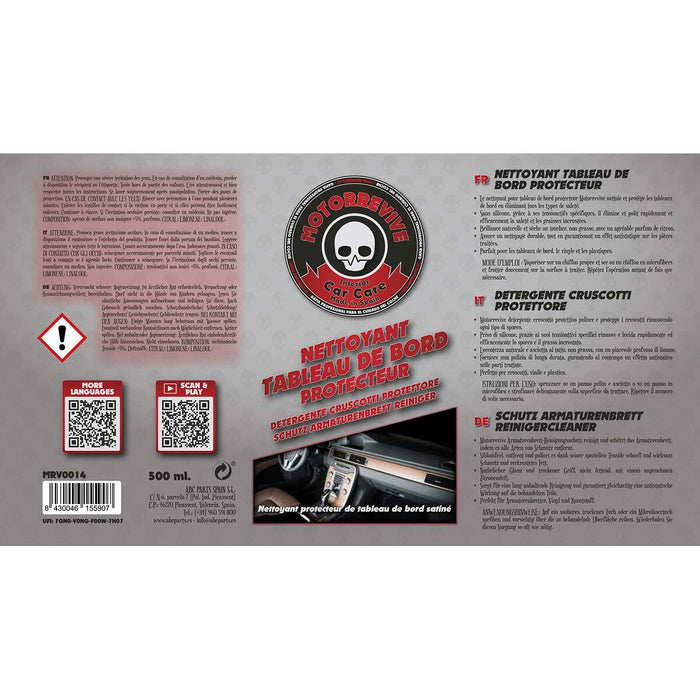 Soluție de curățat tabloul de bord Motorrevive Lămâie 500 ml