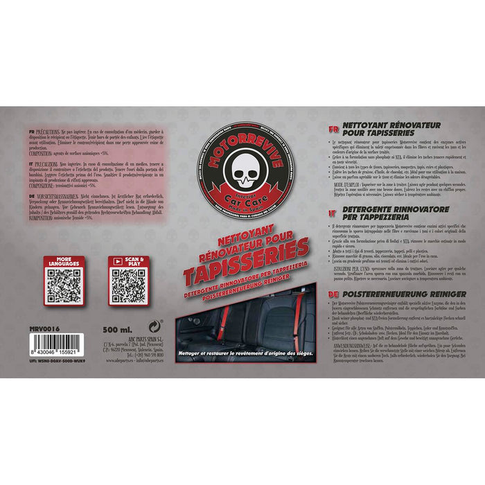 Soluție de curățat tapițeria Motorrevive 500 ml