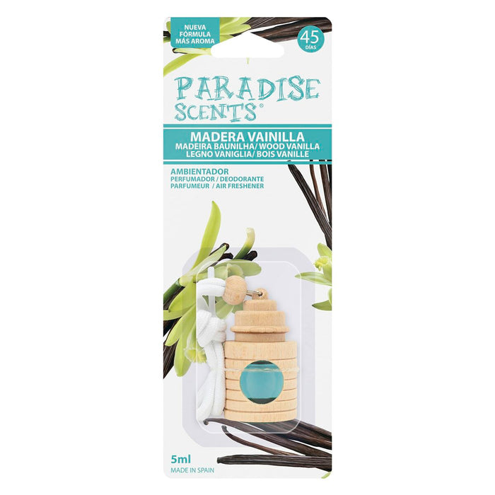 Odorizant pentru Mașină Paradise Scents Vanilie Lemn Floral