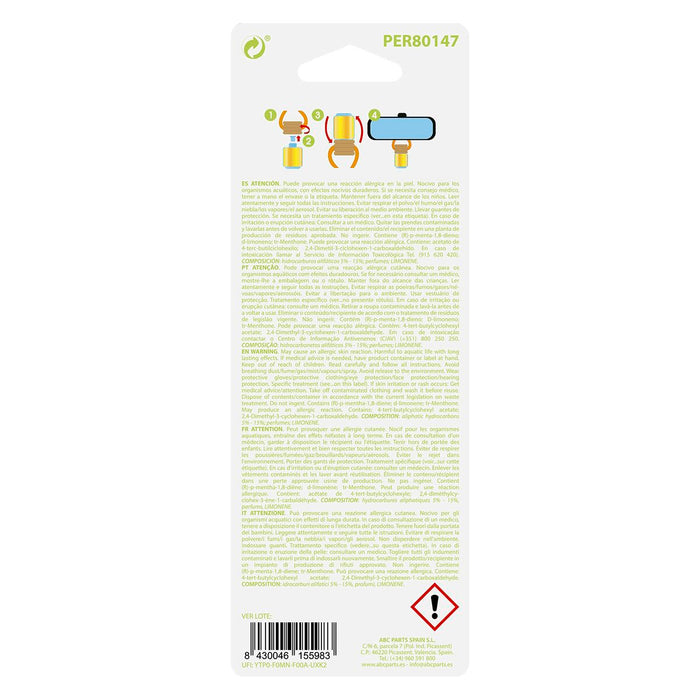 Odorizant pentru Mașină Paradise Scents Măr Lemn