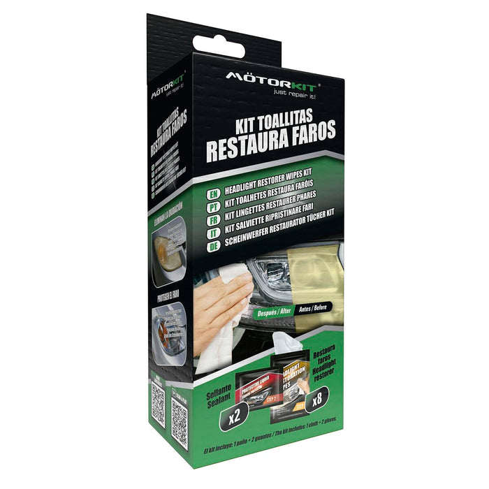 Șervețele de restaurare a farurilor Motorkit MOT1004