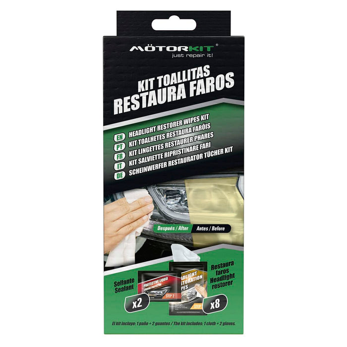 Șervețele de restaurare a farurilor Motorkit MOT1004