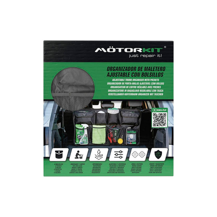 Organizator portbagaj auto Motorkit MOT2705 Negru Reglabil