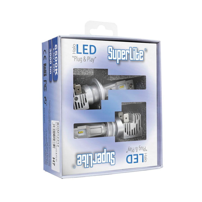 Kit de conversie Halogen LED Superlite BOM12312 H7 28 W 6500 K LED (2 Unități)