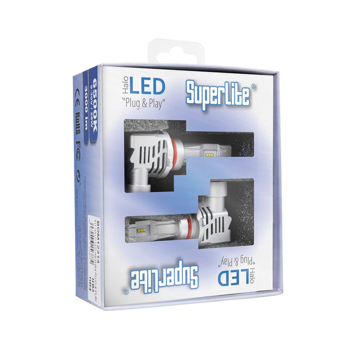 Kit de conversie Halogen LED Superlite BOM12314 HB4 HB3 28 W 6500 K LED (2 Unități)