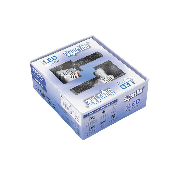 Kit de conversie Halogen LED Superlite BOM12314 HB4 HB3 28 W 6500 K LED (2 Unități)