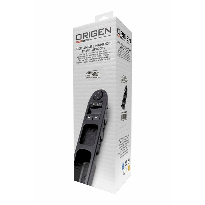 Buton de apăsare pentru geamuri electrice Origen ORG50205 Peugeot Citroën
