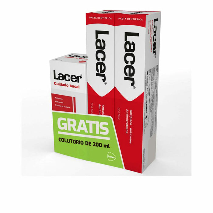 Pastă de Dinți Acțiune Completă Lacer 2 x 125 ml 3 Piese