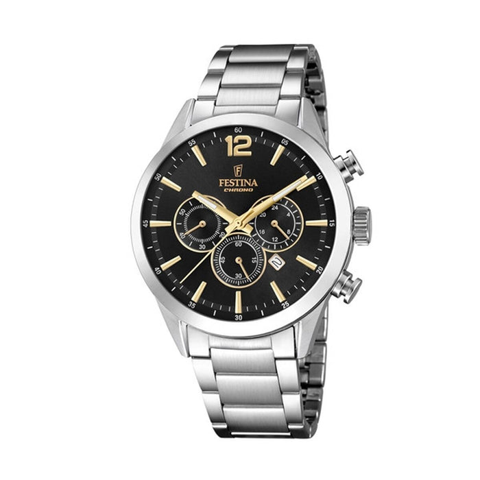 Ceas Bărbați Festina F20343/4 Negru Argintiu
