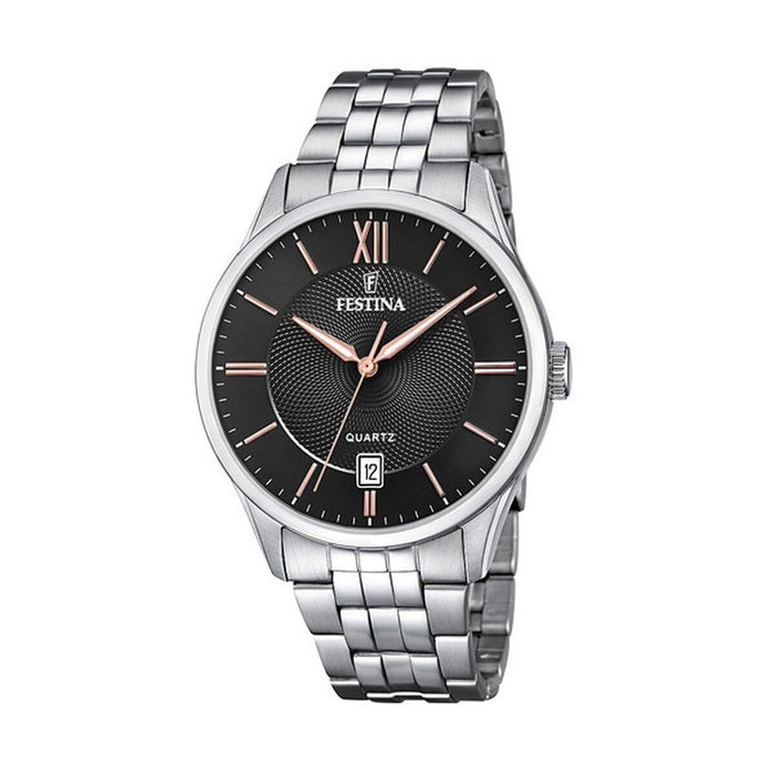 Ceas Bărbați Festina F20425/6 Negru Argintiu
