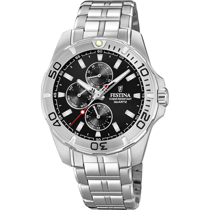 Ceas Bărbați Festina F20445/3 Negru Argintiu