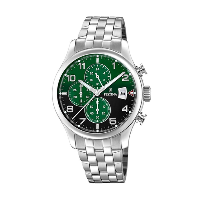 Ceas Bărbați Festina F20374/7 Verde Argintiu
