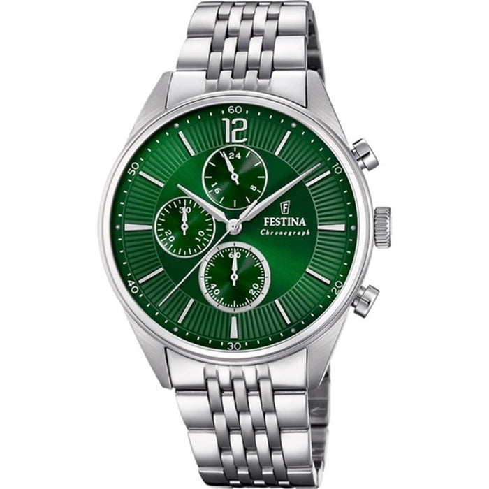 Ceas Bărbați Festina F20285/8 Verde Argintiu