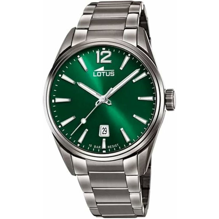 Ceas Bărbați Lotus 18684/4 Verde Argintiu